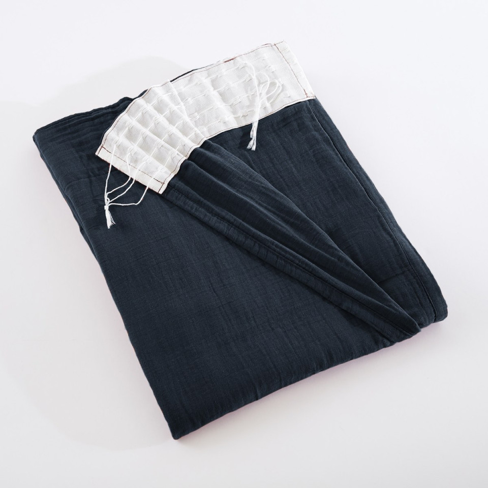 Rideau Ruflette Gaze de coton GAIA  