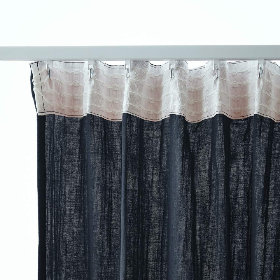 Rideau Ruflette Gaze de coton GAIA  