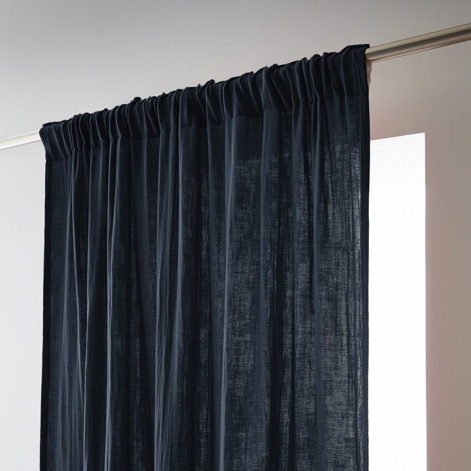 Rideau Ruflette Gaze de coton GAIA  