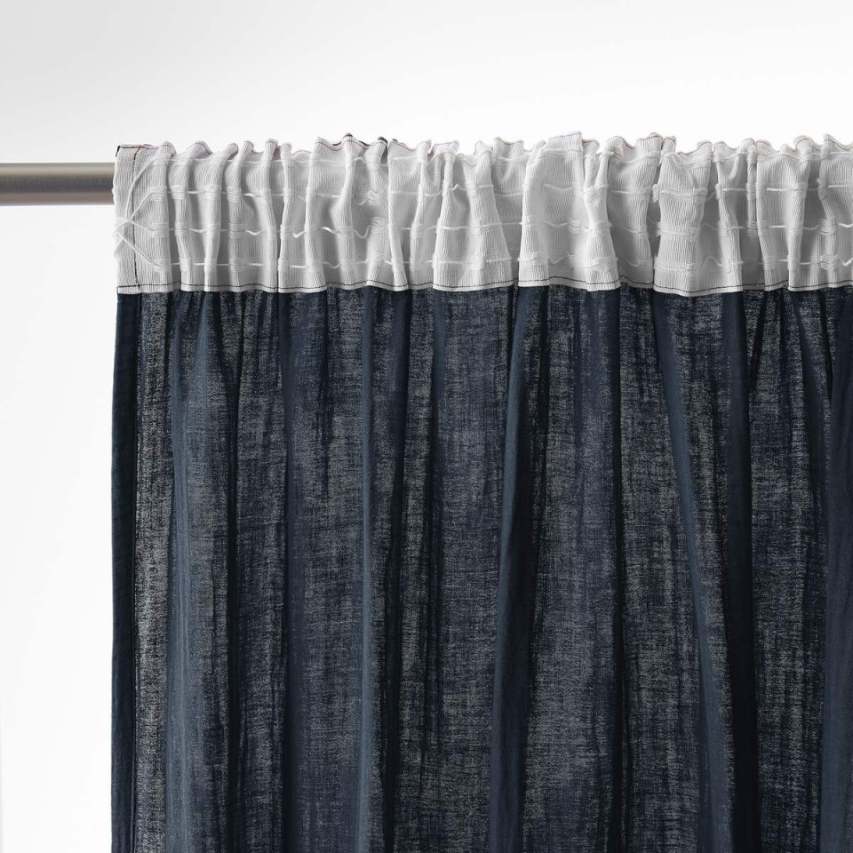 Rideau Ruflette Gaze de coton GAIA  