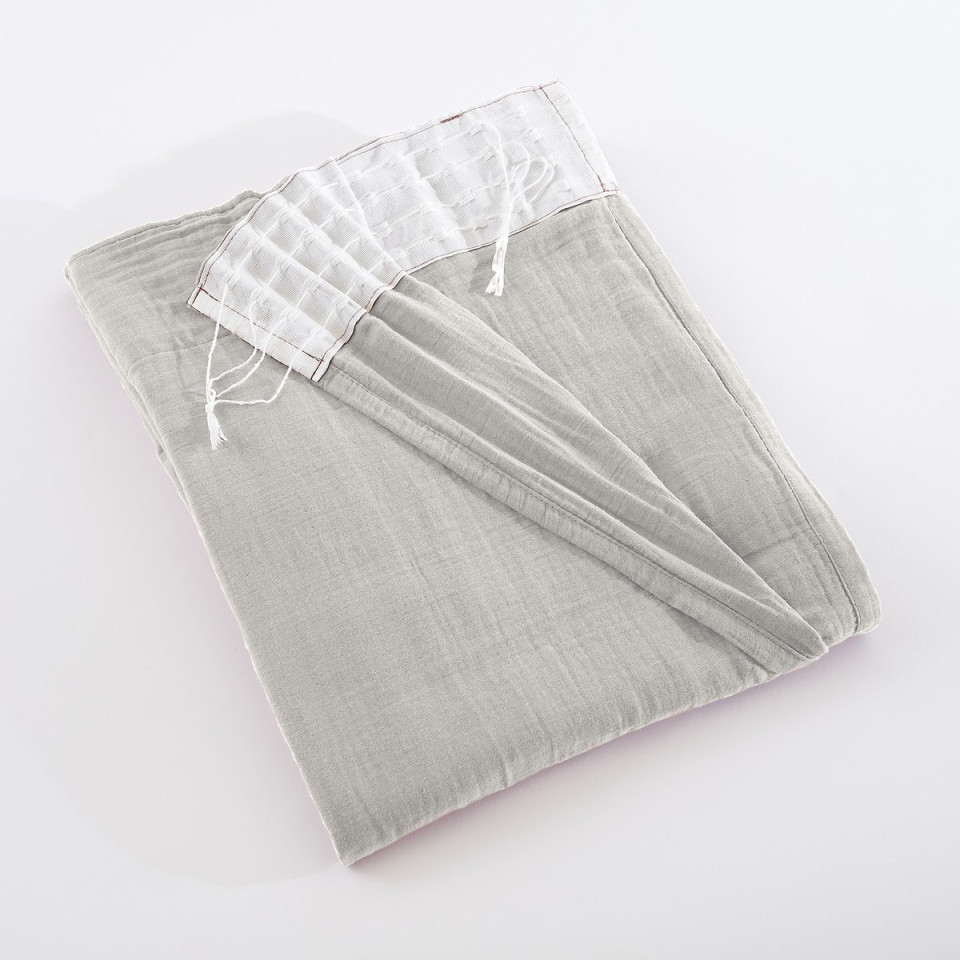 Rideau Ruflette Gaze de coton GAIA  