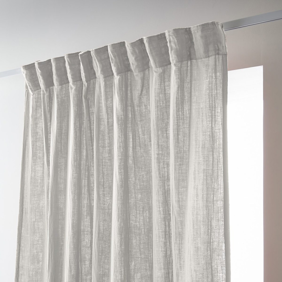 Rideau Ruflette Gaze de coton GAIA  