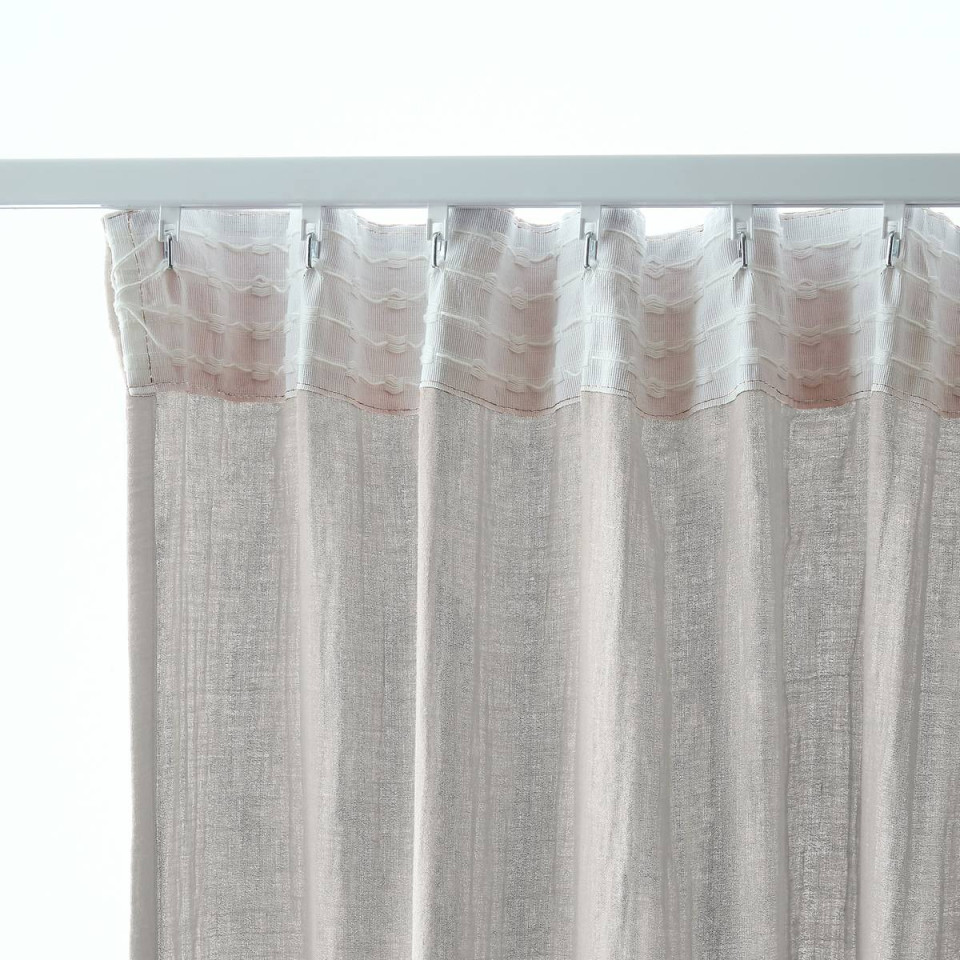 Rideau Ruflette Gaze de coton GAIA  