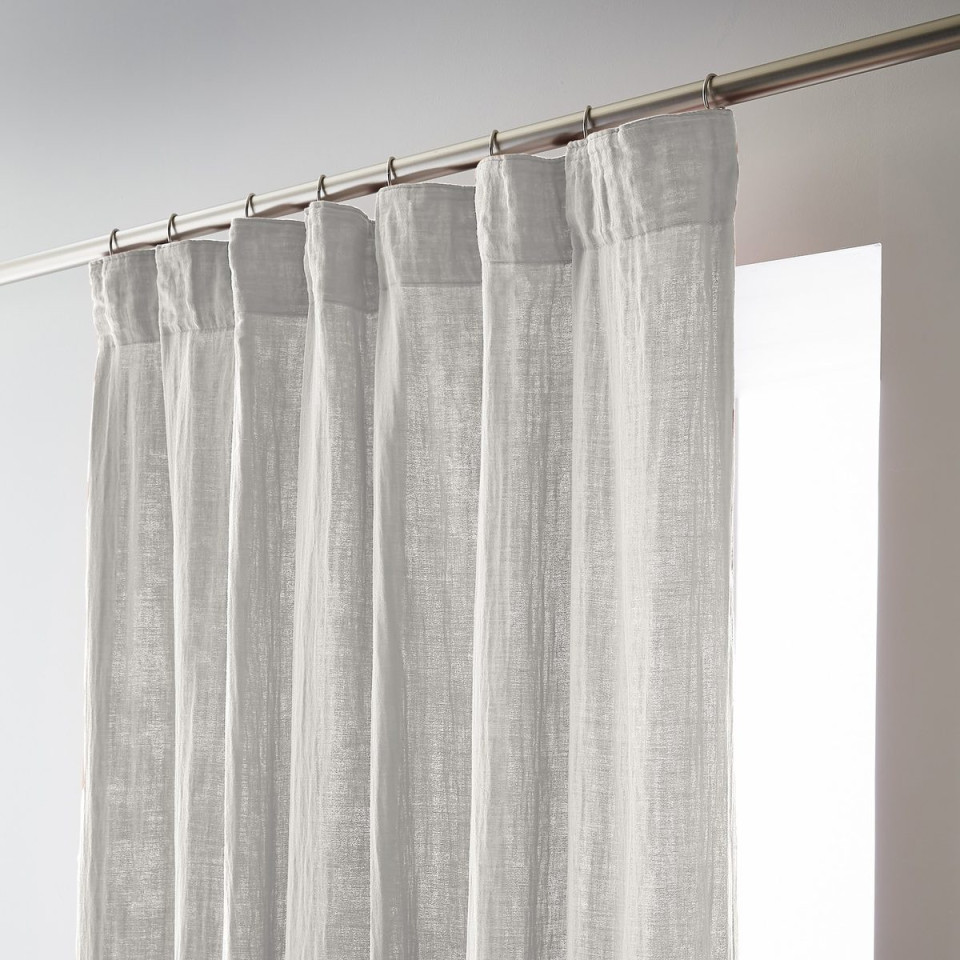 Rideau Ruflette Gaze de coton GAIA  