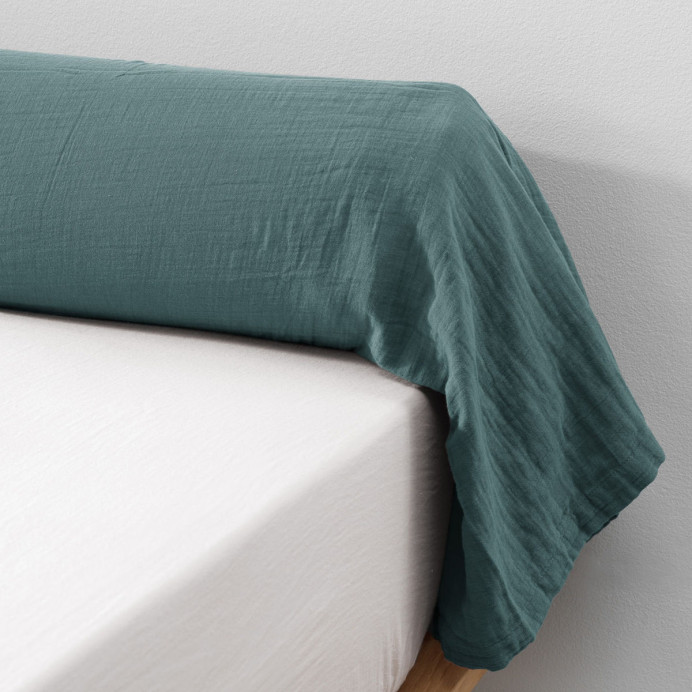 Taie de traversin coton GAIA - L'Effet Papillon | Impression lin