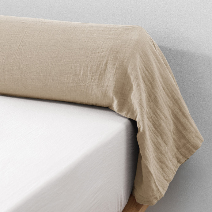 Taie de traversin coton GAIA - L'Effet Papillon | Impression lin