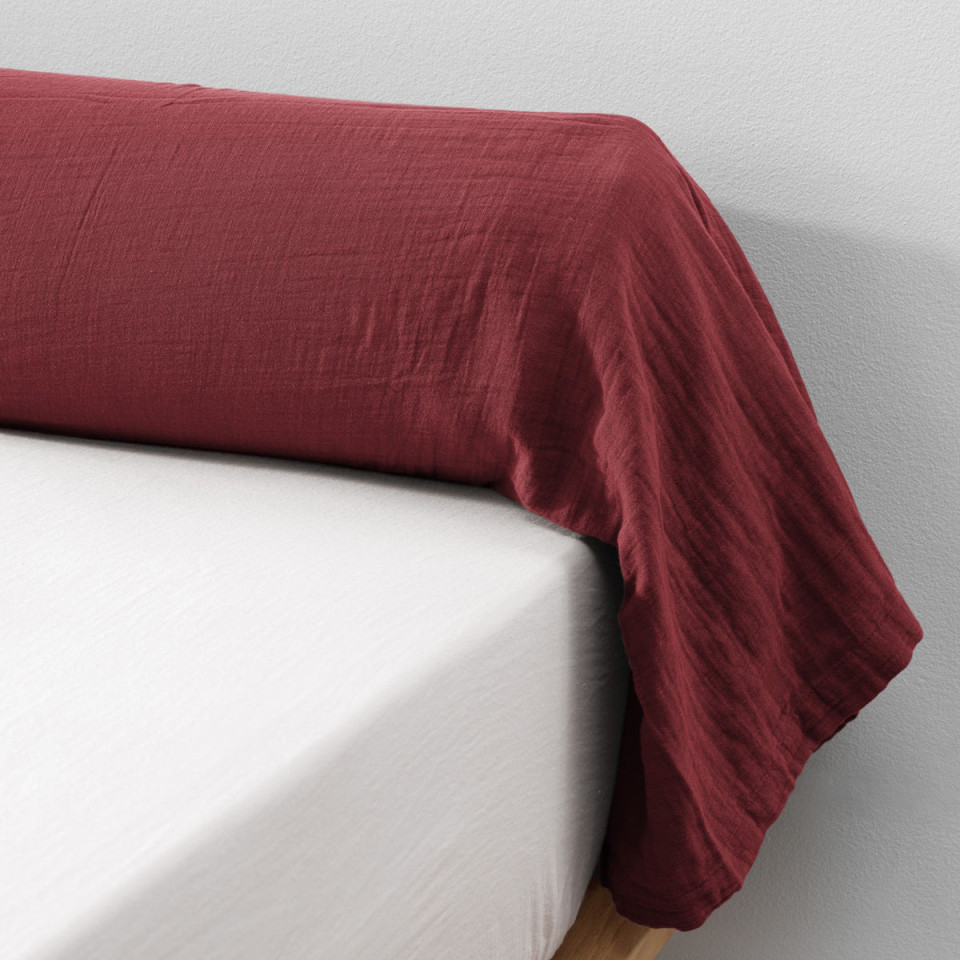 Taie de traversin Gaze de coton GAIA 