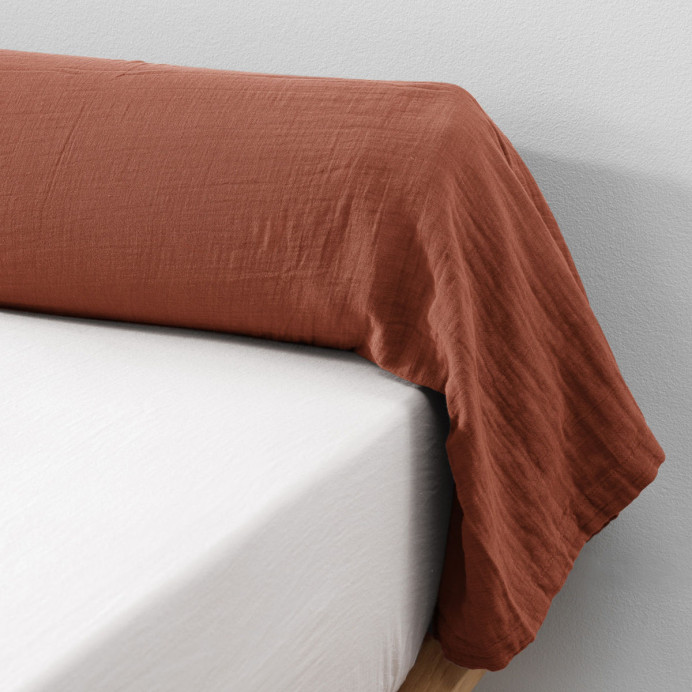 Taie de traversin coton GAIA - L'Effet Papillon | Impression lin