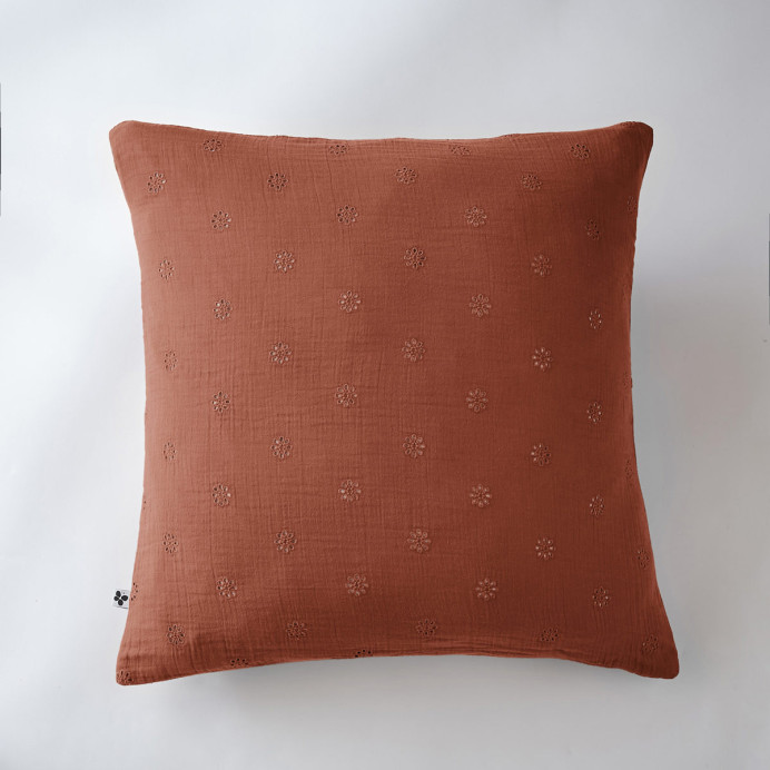 Taie d'oreiller Coton GAIA BOHO - L'Effet papillon | Impression lin