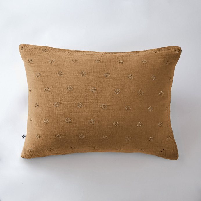 Taie d'oreiller Coton GAIA BOHO - L'Effet papillon | Impression lin
