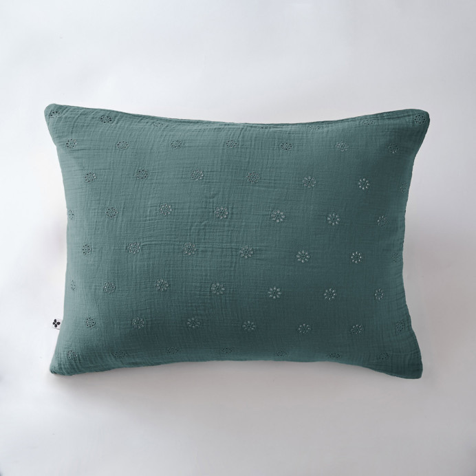 Taie d'oreiller Coton GAIA BOHO - L'Effet papillon | Impression lin
