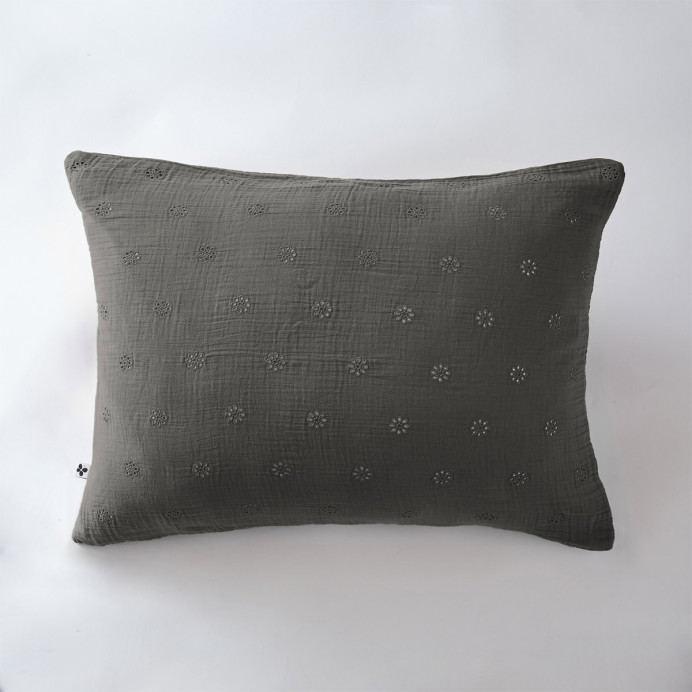 Taie d'oreiller Coton GAIA BOHO - L'Effet papillon | Impression lin
