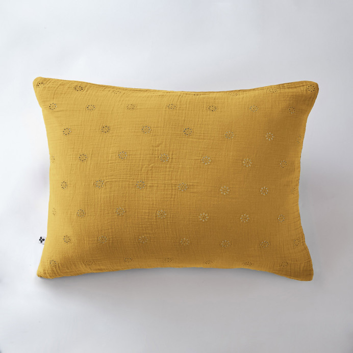 Taie d'oreiller Coton GAIA BOHO - L'Effet papillon | Impression lin