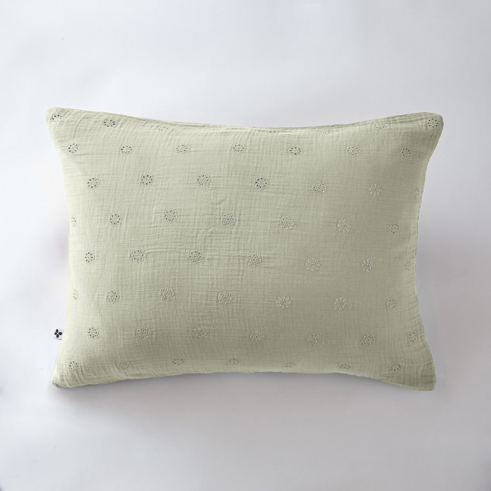 Taie d'oreiller Coton GAIA BOHO - L'Effet papillon | Impression lin