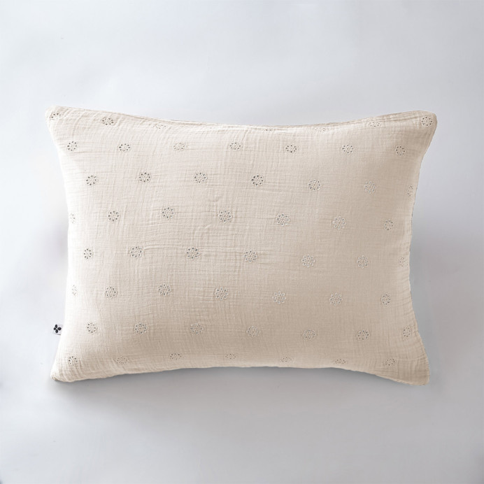 Taie d'oreiller Coton GAIA BOHO - L'Effet papillon | Impression lin