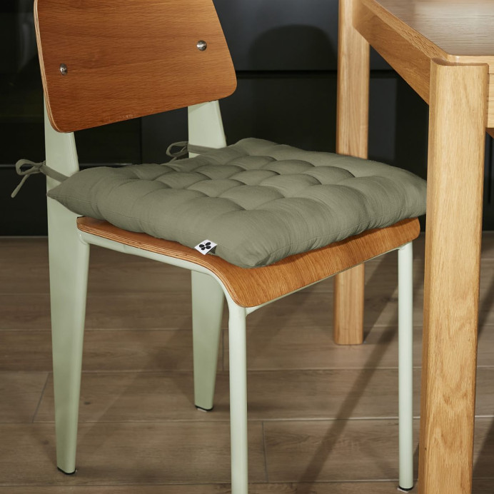 Galette de Chaise GAIA – L'Effet Papillon | Impression Lin
