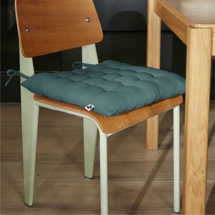 Galette de Chaise GAIA – L'Effet Papillon | Impression Lin