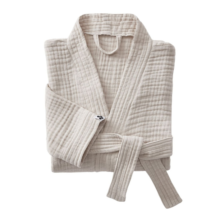 Peignoir kimono Gaze de Coton GAIA - L'Effet papillon | Impression lin
