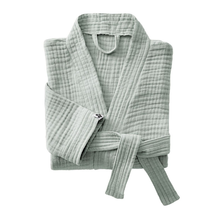 Peignoir kimono Gaze de Coton GAIA - L'Effet papillon | Impression lin