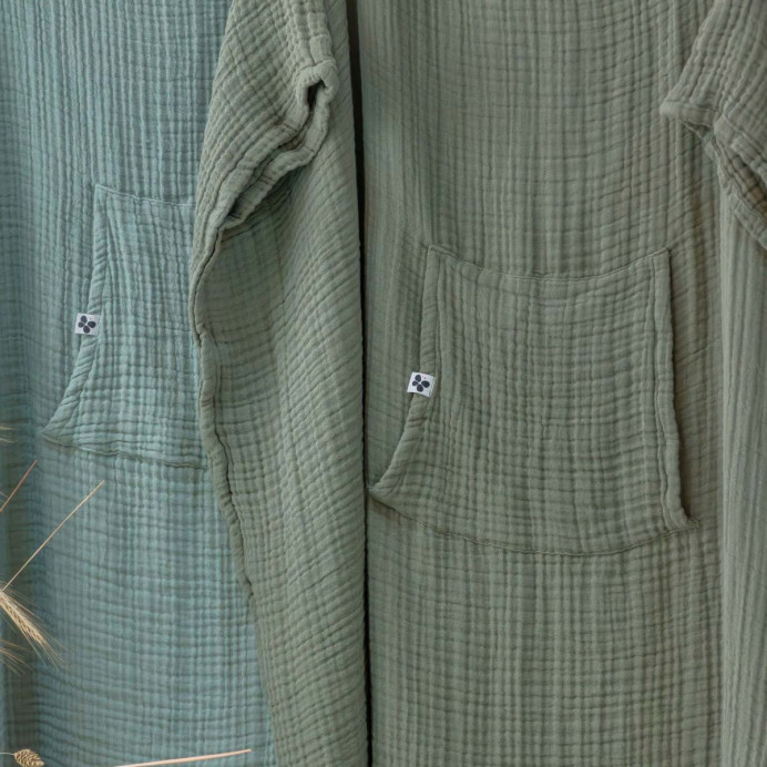 Poncho Adulte Gaze de Coton GAIA