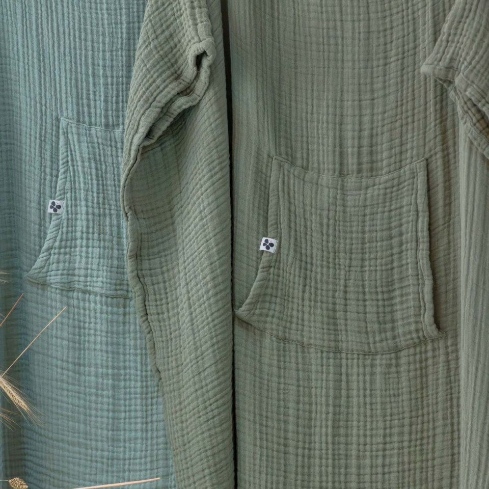 Poncho Adulte Gaze de Coton GAIA