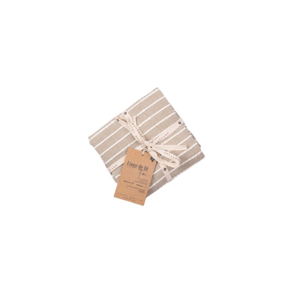 Taie d'oreiller Coton texturé TIM