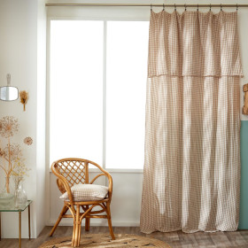 Rideau + Anneaux Pince Gaze de coton VICKIE