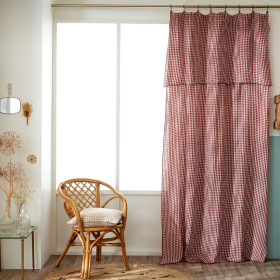 Rideau + Anneaux Pince Gaze de coton VICKIE