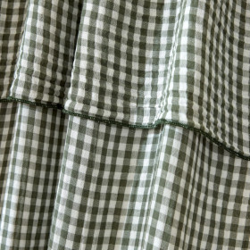 Rideau + Anneaux Pince Gaze de coton VICKIE