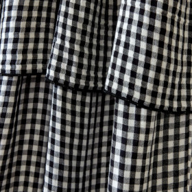 Rideau + Anneaux Pince Gaze de coton VICKIE