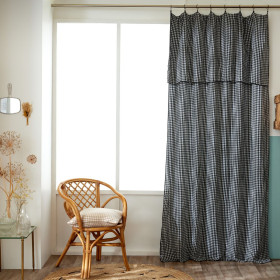 Rideau + Anneaux Pince Gaze de coton VICKIE