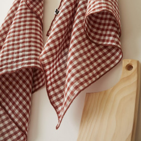 Lot de 2 Torchons Gaze de Coton VICKIE