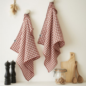 Lot de 2 Torchons Gaze de Coton VICKIE