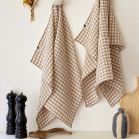 Lot de 2 Torchons Gaze de Coton VICKIE