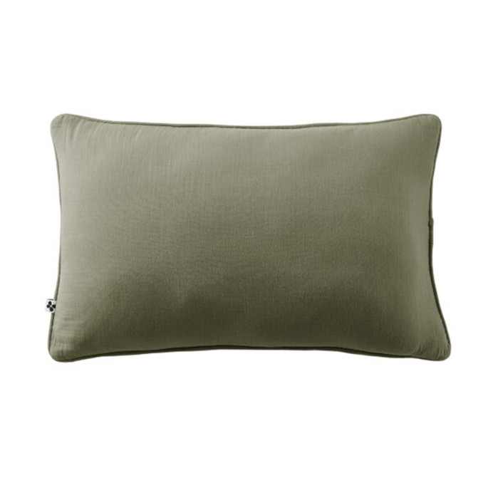Coussin Gaze de coton GAIA - L'Effet papillon | Impression lin
