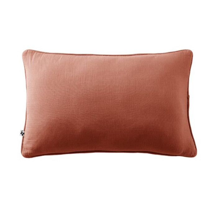 Coussin Gaze de coton GAIA - L'Effet papillon | Impression lin
