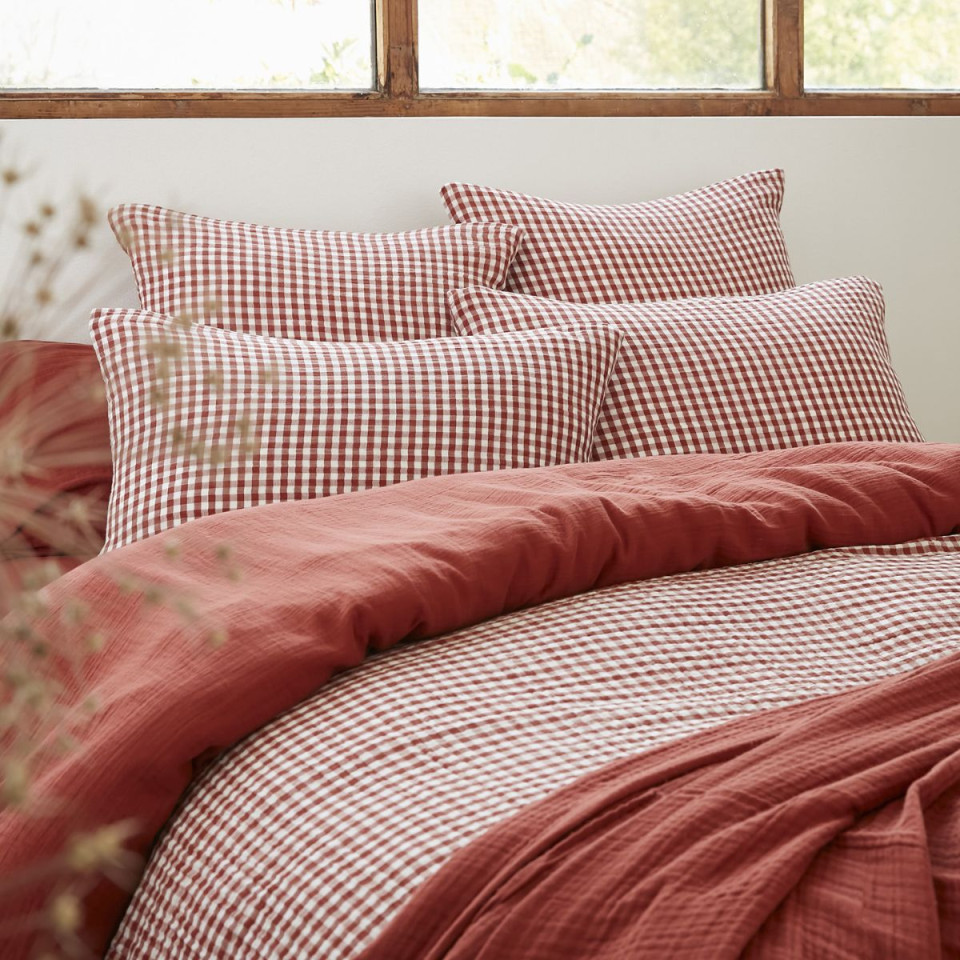 Taie d'oreiller Gaze de coton VICKIE