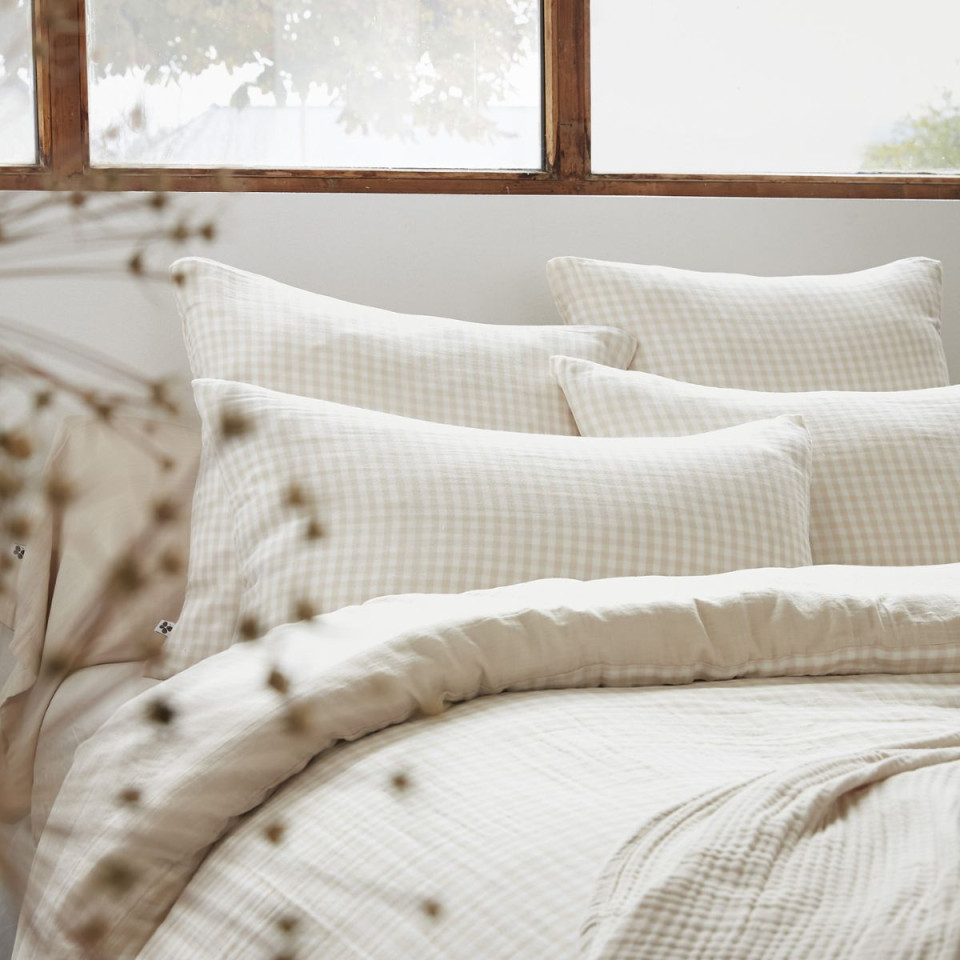 Taie d'oreiller Gaze de coton VICKIE