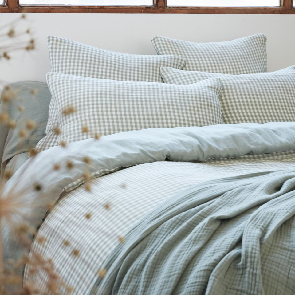 Taie d'oreiller Gaze de coton VICKIE