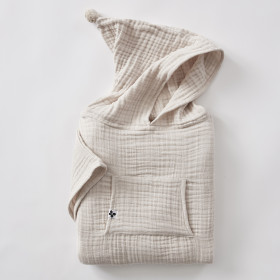 Poncho Enfant Gaze de Coton Unie GAIA  