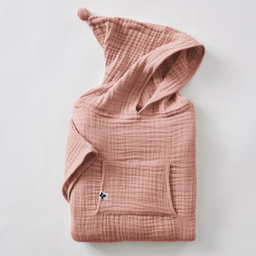 Poncho Enfant Gaze de Coton Unie GAIA  