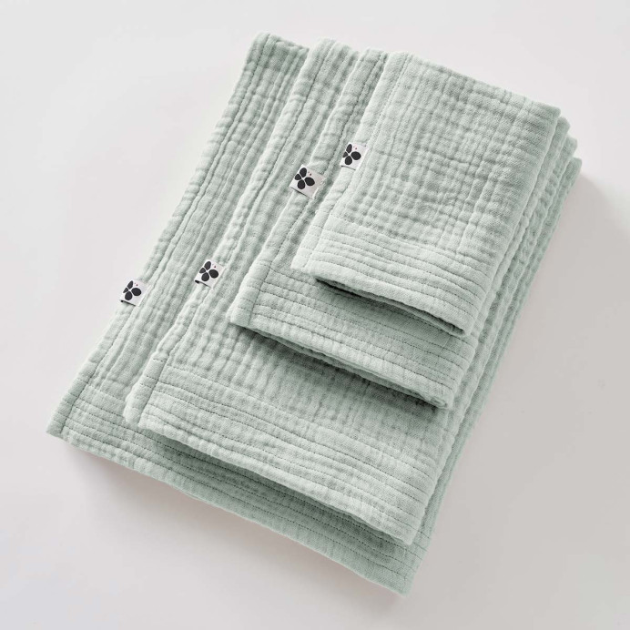 Serviette de Bain Coton GAIA - L'Effet papillon | Impression lin