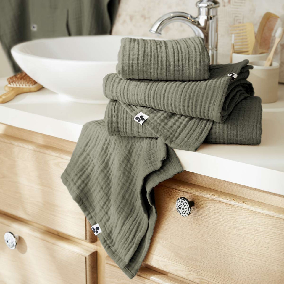 Serviette de Bain Gaze de Coton GAIA  