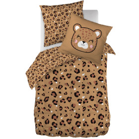 Parure de lit en Coton LOLA Couleur:Camel  L'Effet Papillon