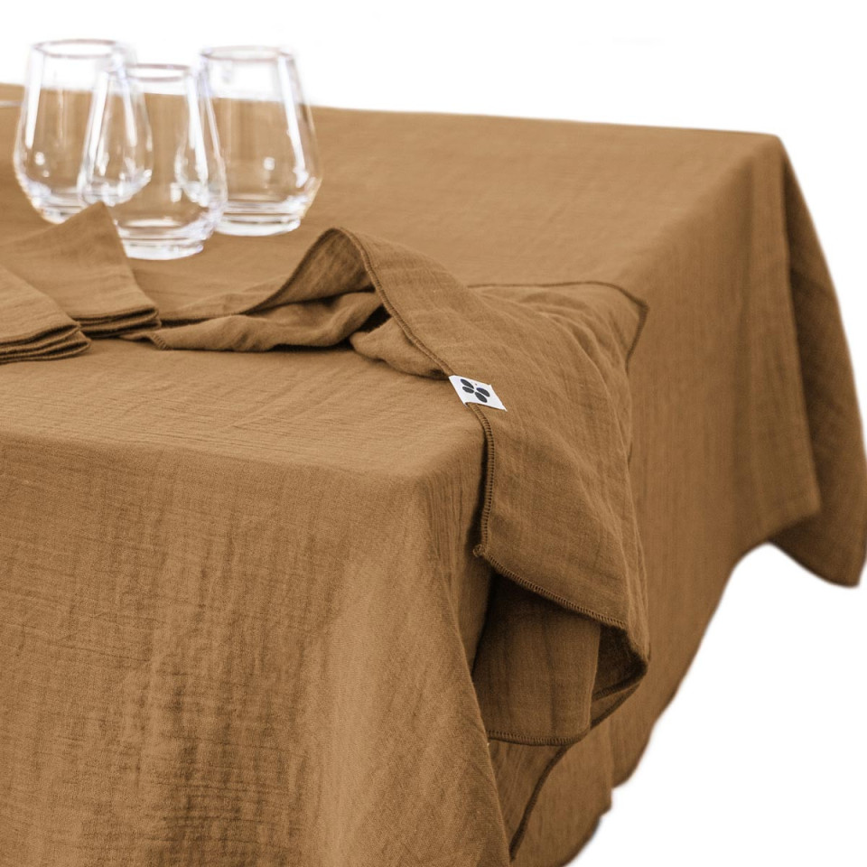 Nappe de Table Gaze de coton GAIA  