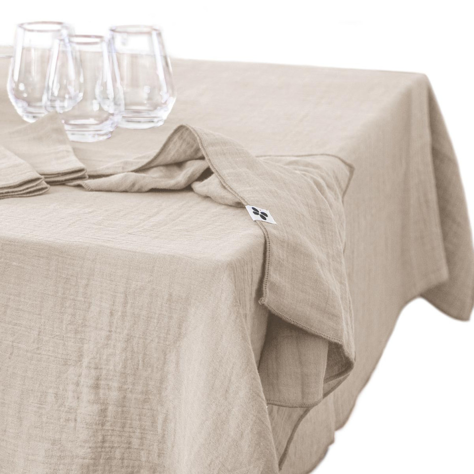 Nappe de Table Gaze de coton GAIA  