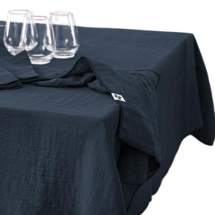 Nappe de Table Gaze de coton GAIA - L'Effet papillon | Impression lin