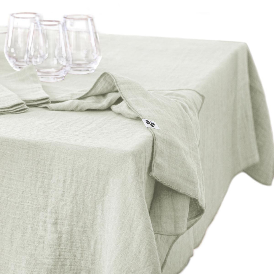 Nappe de Table Gaze de coton GAIA  