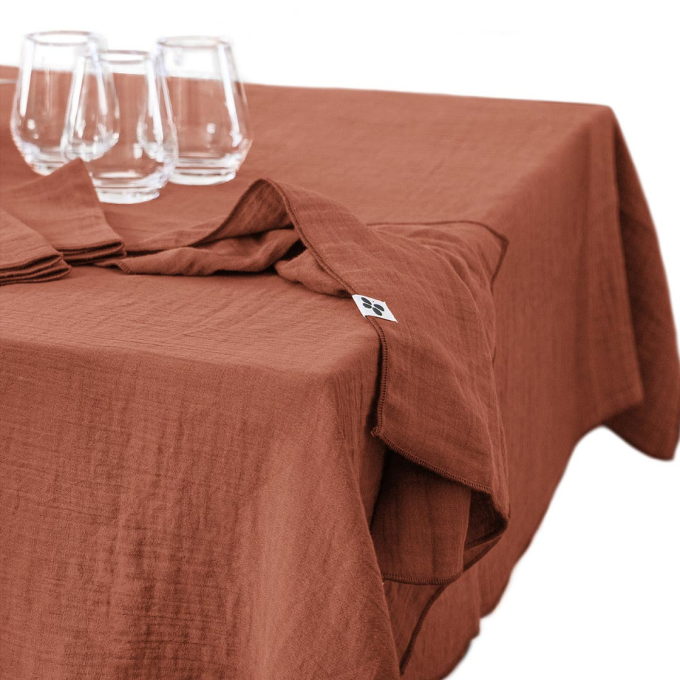 Nappe de Table Gaze de coton GAIA  