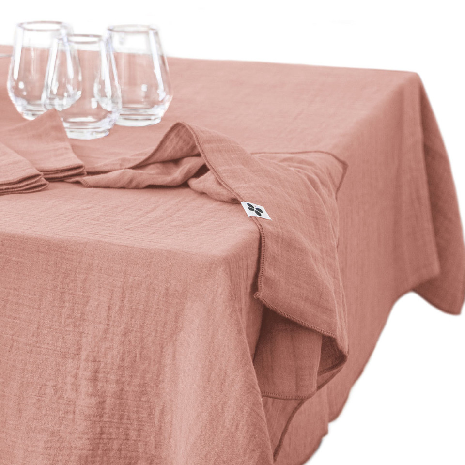 Nappe de Table Gaze de coton GAIA  